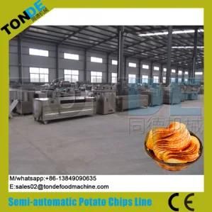 Semi Automatic Stainless Steel Electric Potato Sticks Production Line