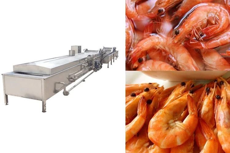 Industrial Food Blancher Machinery Seafood Steam Blancher Blanching Machine