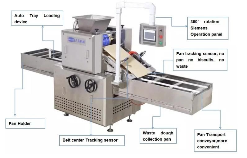 Automatic Biscuit Production Line Cookie Biscuit Making Machine