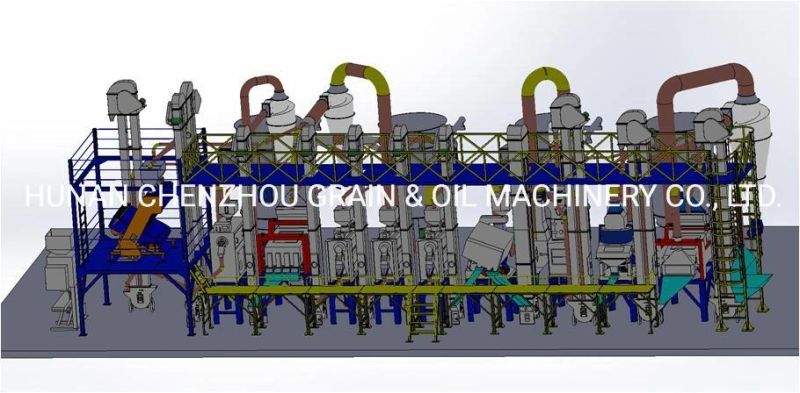 Clj 200 Ton Per Day Automatic Rice Mill Dryer Plant Rice Mill Machine