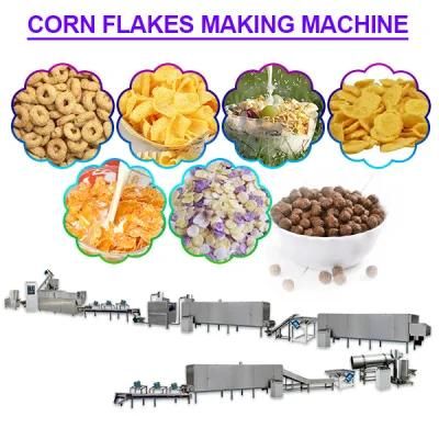 Corn Flakes/Corn Chips Making/Production/Processing Line/Equipment/Machine