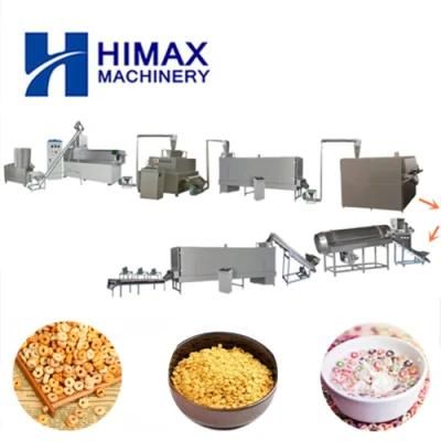 Breakfast Cereal Twin Screw Extruder Making Machine