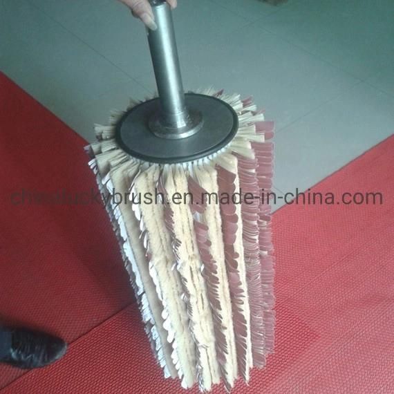 Sisal Hemp and Sandpaper Mixture Brush for Sanding Machine (YY-136)