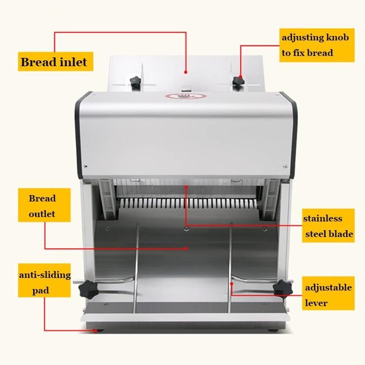 Commercial Automatic Electric Bread Toast Slicer Machine for Bakery