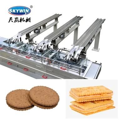 Skywin Ice Cream Biscuit Sandwiching Machine Cookie Production Line Sandwich Biscuit ...