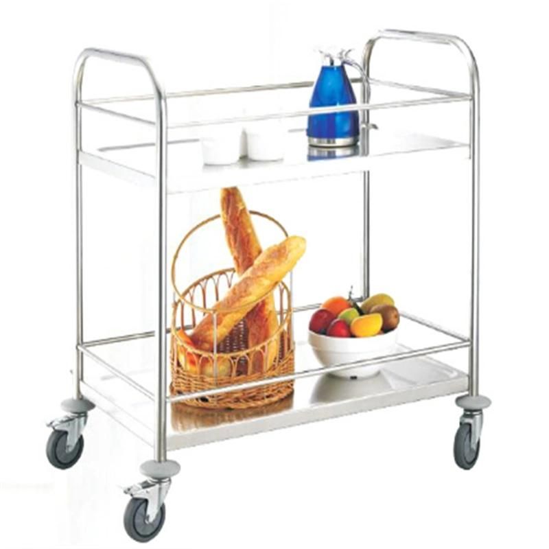 Factory Manufacturer Stainless Steel Tray Designs Room Service Trolley