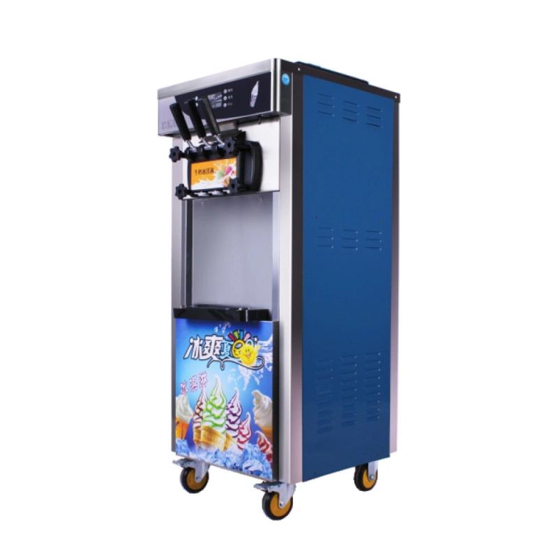 2021 New Commercial Three 3 Flavor Street Stand Soft Ice Cream Making Machine Soft Serve Price in Pakistan Icecream Maker