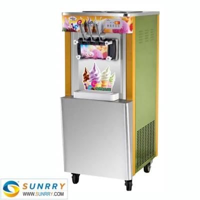 Commercial Swirl Ice Cream Machine with Cone Counting System