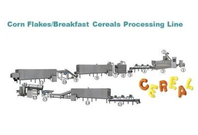 Cereals Processing Line Project Equipment Automatic Corn Flakes/Breakfast Machine