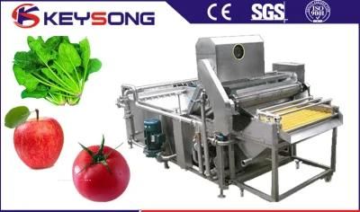Contibuously Leafy Vegetable Fruit Lettuce Cabbage Bubble Washing Washer Cleaning Machine
