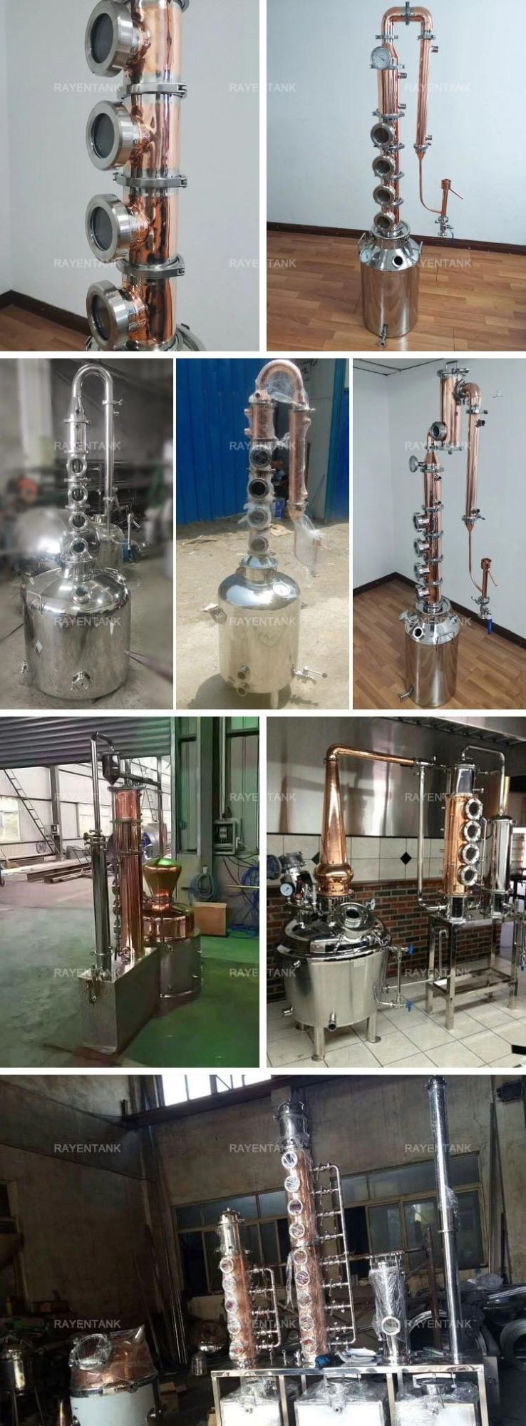 Stainless Steel Distilling Equipment Alcohol Distill Machine 96% Alcohol Distill