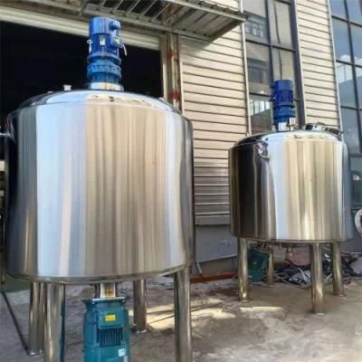 1000 Liter Sugar Juice Water High Shear Homogenizer Mixing Tank with Platform and Control ...