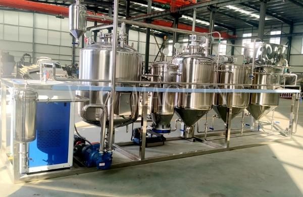 Automatic deodorization stainless steel oil refinery machine oil refinery