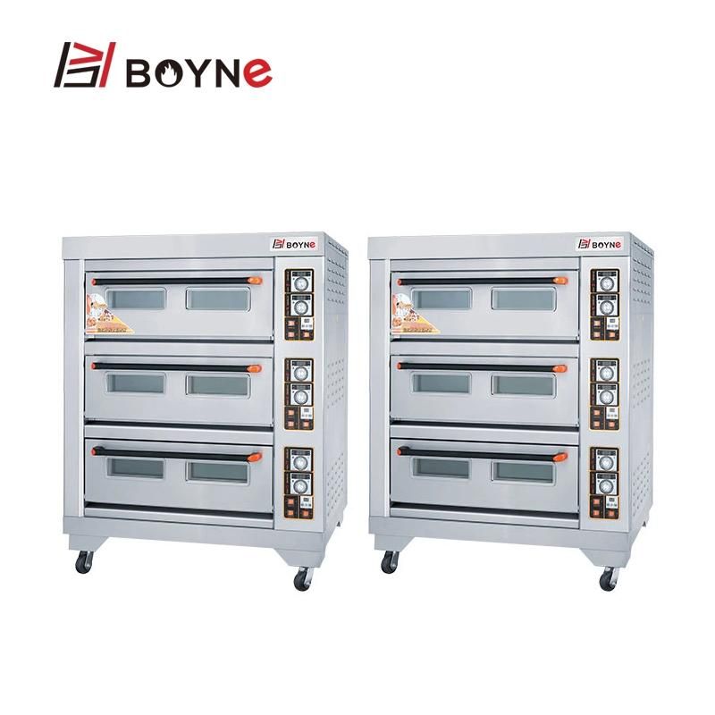 Bakery Equipment Layered Temperature Controlled One Deck Two Trays Oven