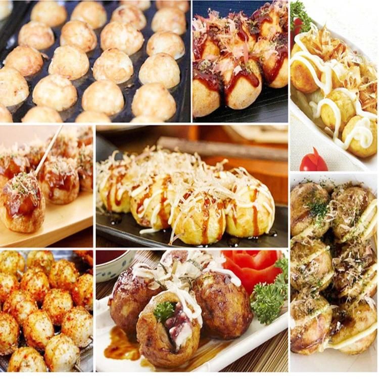 Commercial Snack Fishball Barbecue Oven Gas Takoyaki Machine Delicious Fishball Grill 2-Plate Fish Ball Octopus Ball Maker