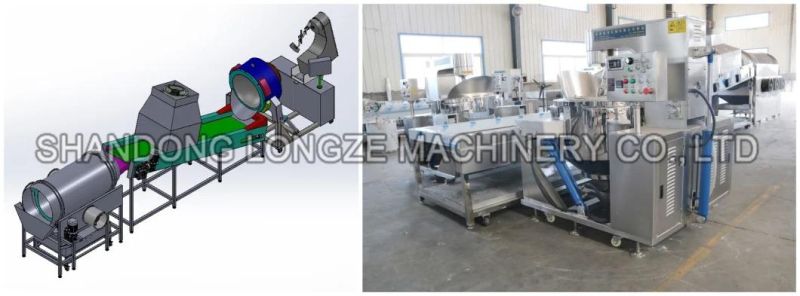 China Manufacturer Commercial Popcorn Production Line Pirce for Caramel Mushroom Popcorns on Hot Sale