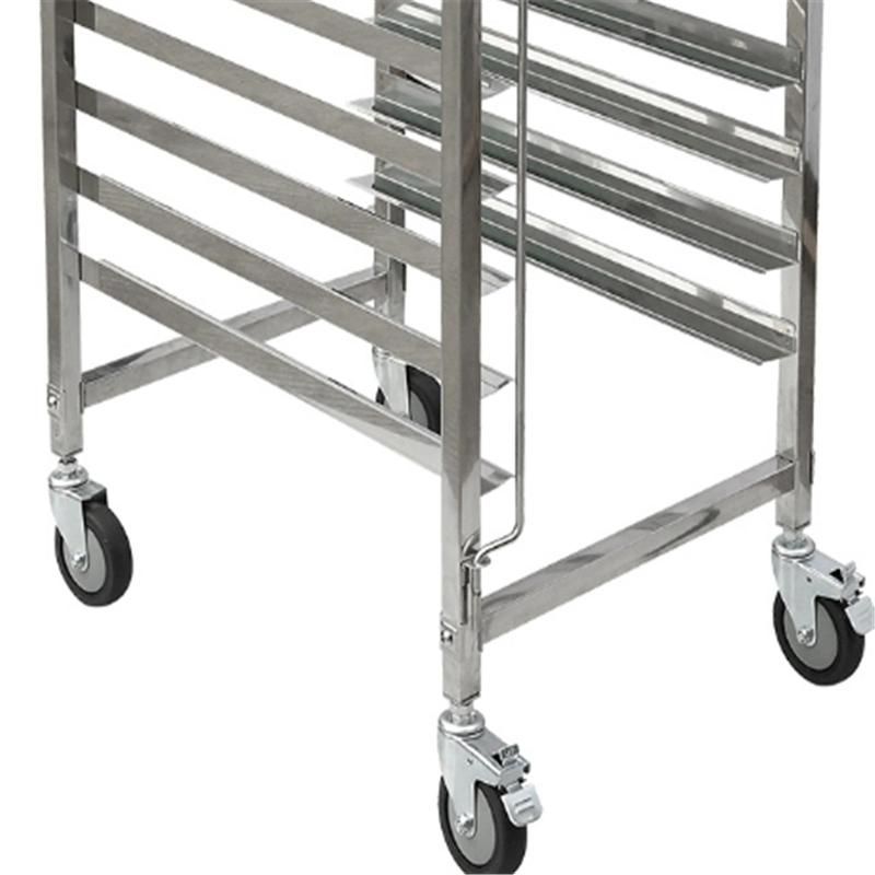 OEM 15, 16, 18 Tiers Stainless Steel Bakery Bread Cooler Trolley Tray Rack Trolley Bread Tray Shelf Rack Wholesale