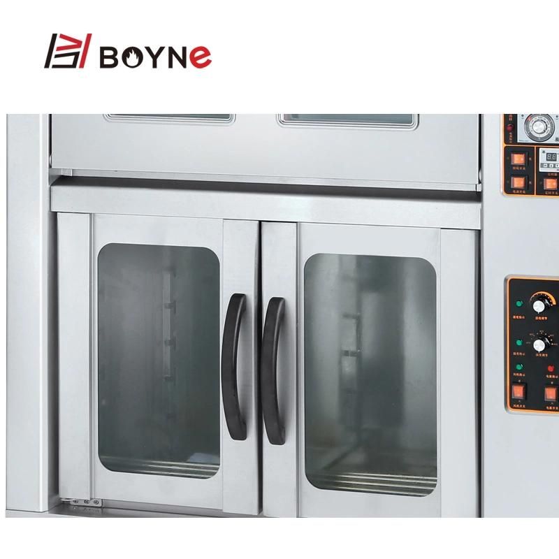 Western Hotel Kitchen Used Double Deck Four Trays Oven with Proffer