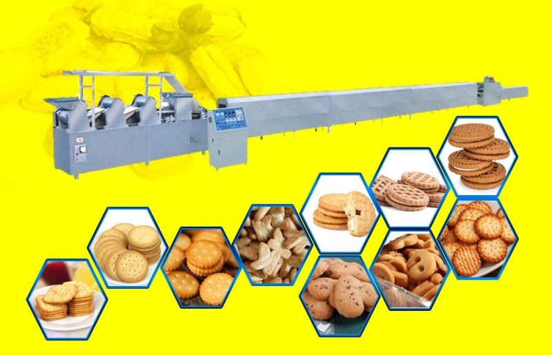 Industrial Biscuit Making Machine Soft and Hard Biscuit Production Line Chocolate Biscuit Making Machine