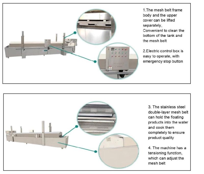 Beef Chicken Feet Meat Cooking and Blanching Machine