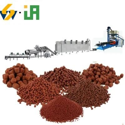 Fully Automatic Dry Pet Dog Fish Cat Food Making Machine