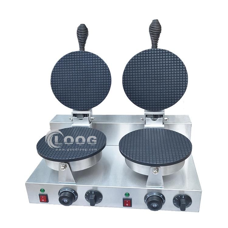 Baking Machine Double Waffle Cone Machine Waffle Cone Maker Ice Cream with Ce