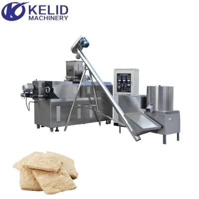 Automatic Dry Soya Vegetarian Mock Meat Flake Pieces Making Machine