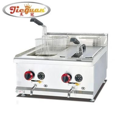 Free Spare Parts 1 Year Jieguan Gas Electric Deep Fryer