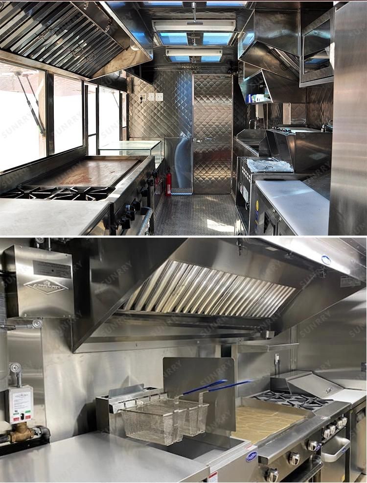 OEM Custom Commercial Food Trailers Fully Equipped Kitchen Hotdog Cart Street Mobile Food Cart Equipment Food Truck