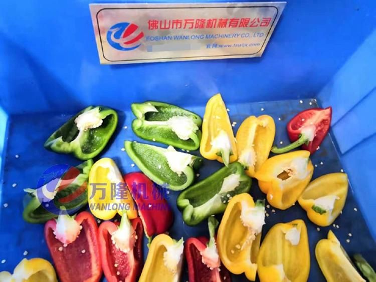 Automatic Vegetable Coring and Cutting Pepper Splitting Wedge Machine