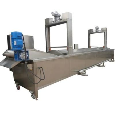 Gas and Electric Automatic Snack Pellet Frying Machine Conveyor Belt Continuous Fryer