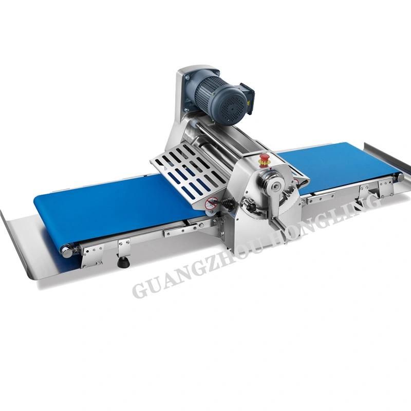 Hongling 400mm Full Ss Table Top Roller Sheeter Croissant Pizza Pastry Dough Sheeter