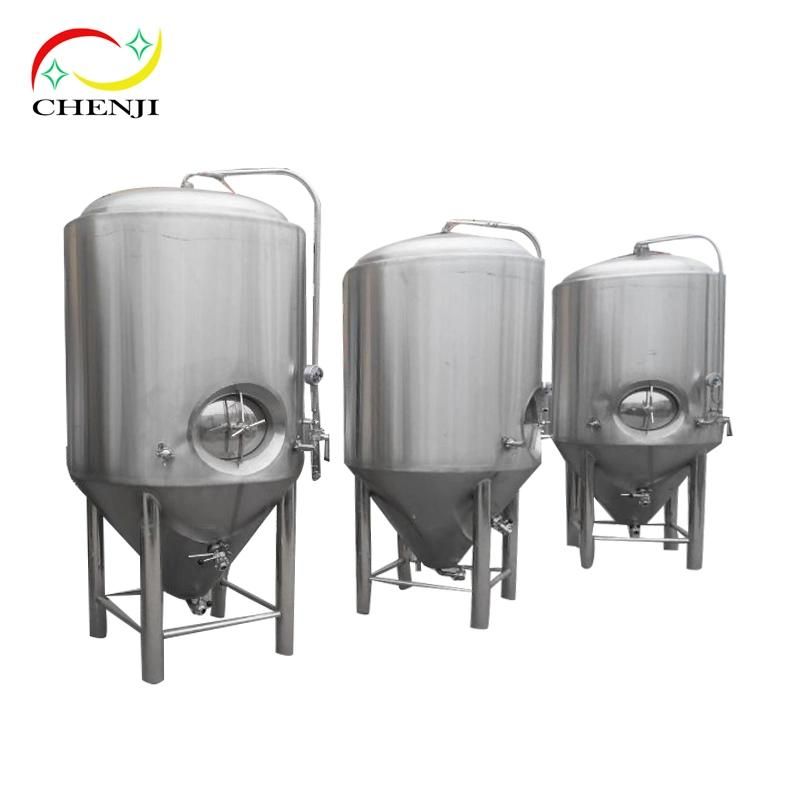 300L 400L 500L 600L 800L 1000L Customized OEM ODM Dimple Jacketed Insulated Yeast Beer Conical Cone Fermenting Fermenter