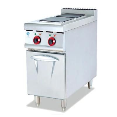 Commercial Electric Induction Cooker with Two Hot Plate and Cabinet