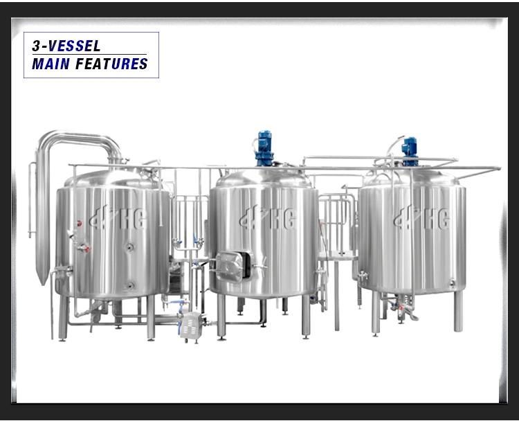 500L 1000L Beer Brewing Equipment Stainless Steel Red Copper Brewery Machine Craft Beer Making System
