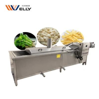 Automatic Line Vegetable Blanching Machine Blancher Spinach Blanching Machine