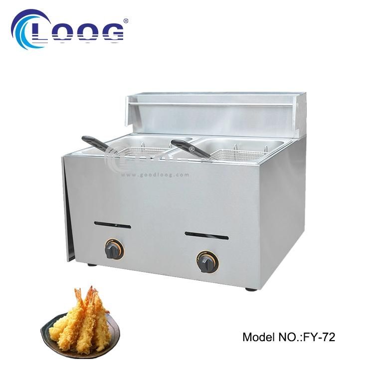 Popular Best Potato Chips Oil Frying Restaurant Equipment Snack Machine Commercial Kfc Chicken Deep Fat Gas Fryer Machine with Ce Approved