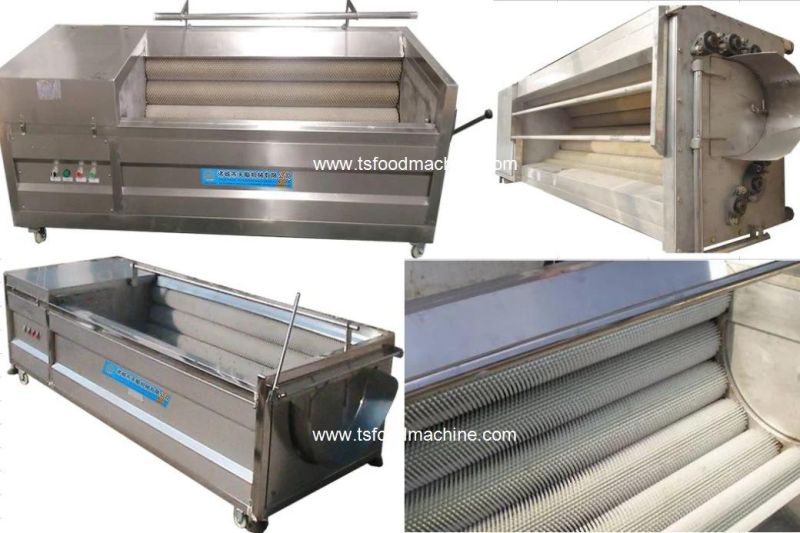 Peeling Washer for Root Vegetables Carrots Cleaning Machine