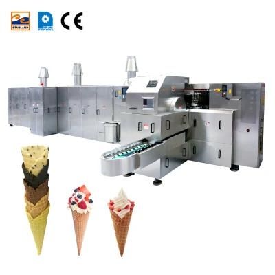 China Factory Snack Food Ice Cream Wafer Cone Making Machine