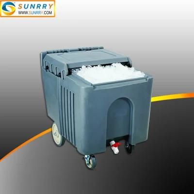 Insulated Cooler Caddy Keep Cool Sliding Ice Caddy with Wheels
