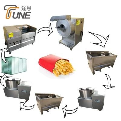 Semi Automatic Frozen Potato Flakes Machine Potato French Fries Machine