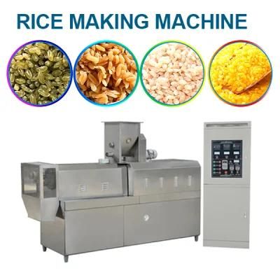 Popular Reconstituted Fortified Rice Extruder Twin Screw Extruder Machine Artificial ...