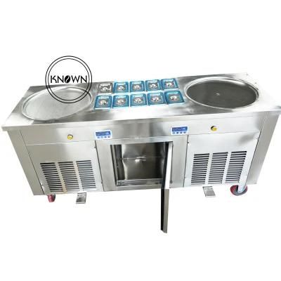 Temperature Control 110V/2202V Double Round Pan with 10 Cooling Food Tanks Thailand Style ...