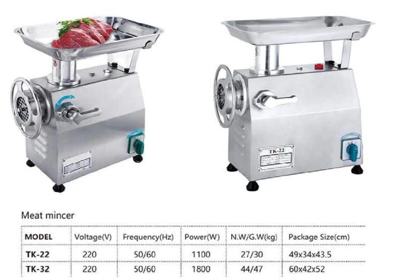 High Capacity Meat Mincing Machine/Electric Commercial Meet Grinder/Food Grind Machine