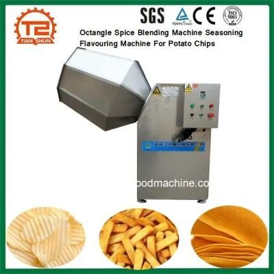 Octangle Spice Blending Machine Seasoning Flavouring Machine for Potato Chips