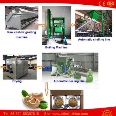 Automatic Cashew Processing Line Cashew Nut Shelling Machine