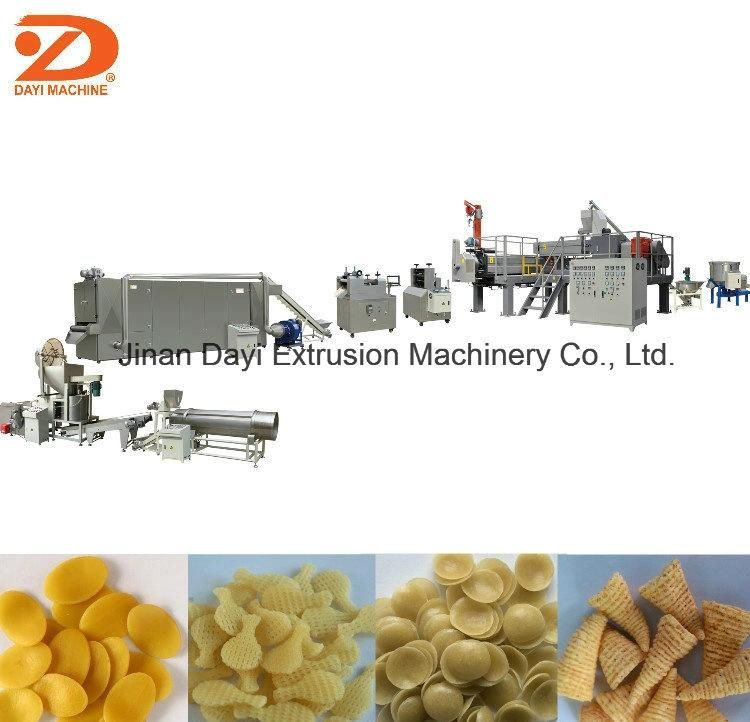 Single Screw Extruder Fried Potato Pellet Chips Extruder Machine