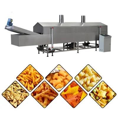 High Quality Automatic Fried Food Production Line Industrial Fried Dough Food Making ...