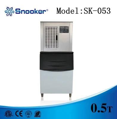 Snooker 304 Stainless Steel Cover 1500kg Flake Ice Machine for Fish