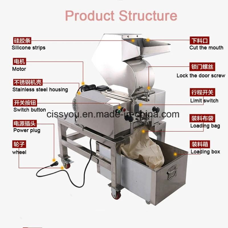 Chinese Stainless Steel Animal Meat Bone Crushing Crusher